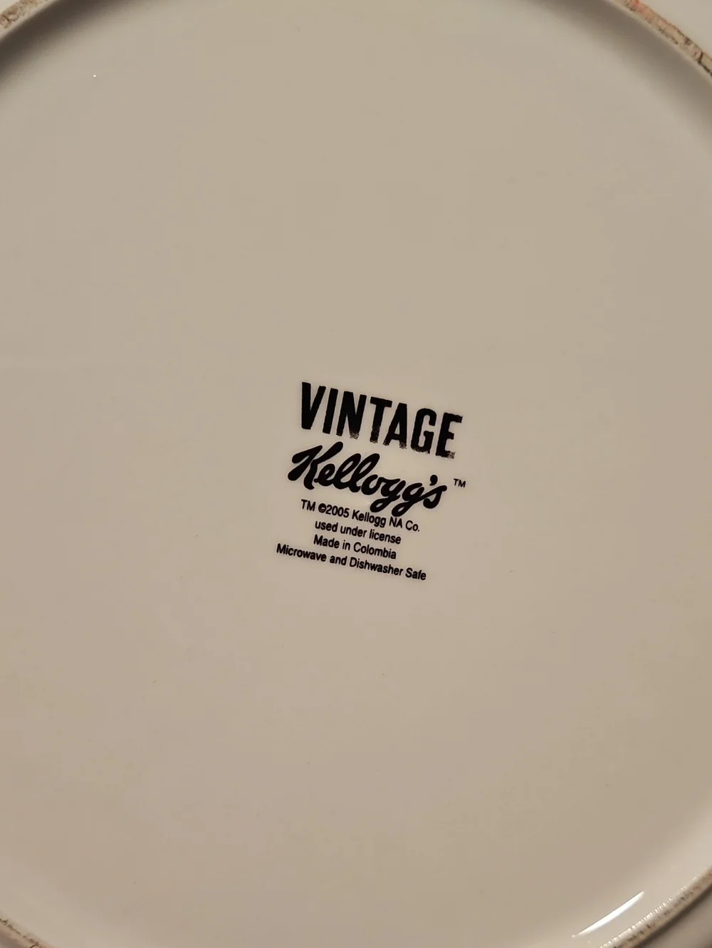 Vintage Style Kellogg's Dinner Plate